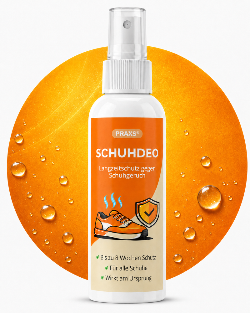 PRAXS® Geruchsschutz Schuh – Langzeitschutz gegen Schuhgeruch (100 ml)